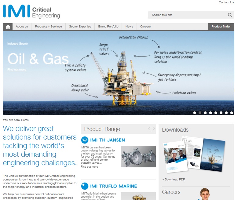 IMI关键流体技术推出全新改版网站
